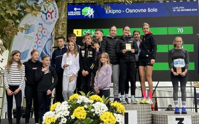 Ekipni zmagovalci šolskih tekov Ljubljanskega maratona