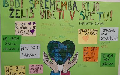 Bodi sprememba, ki jo želiš videti v svetu!